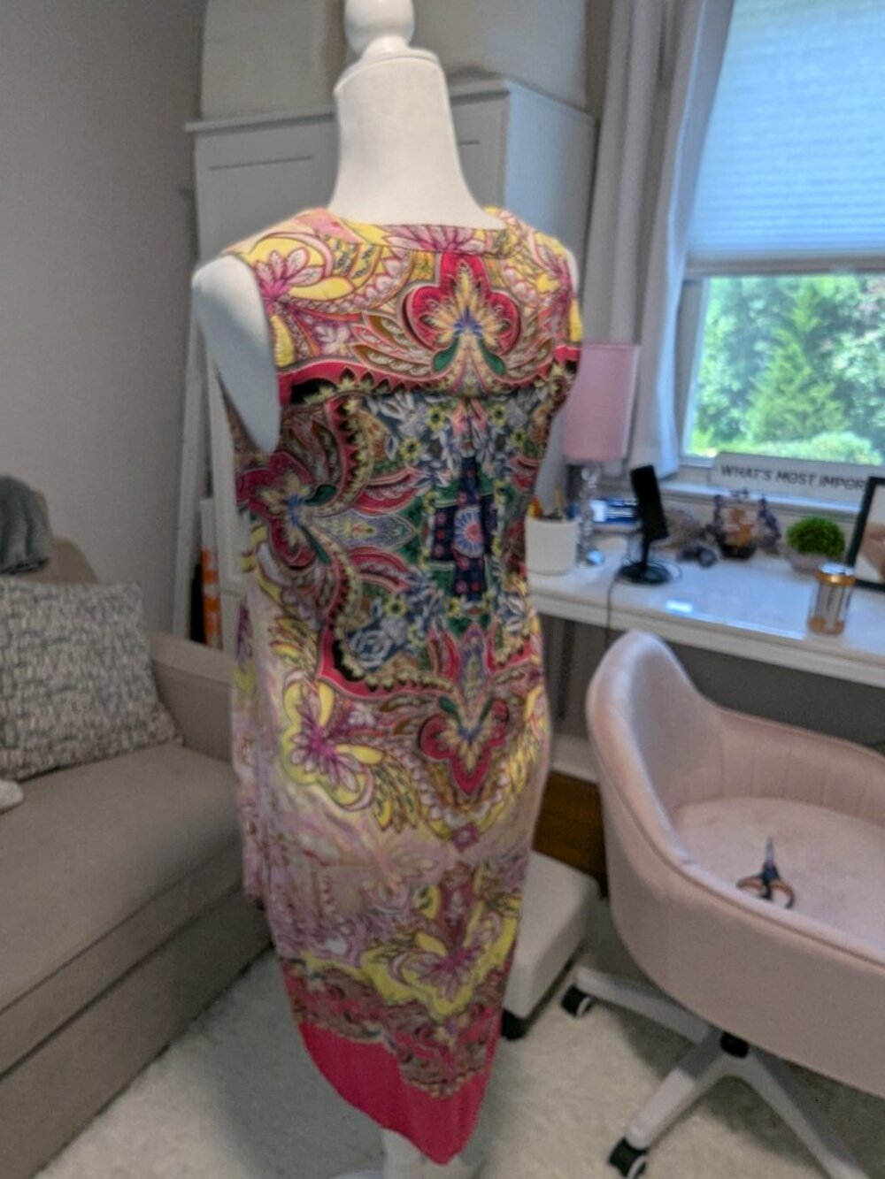 CUPIO TUNIC SUMMER TOP! Colorful and cute over jeans/leggings/wide-leg pants. - Picture 3 of 8